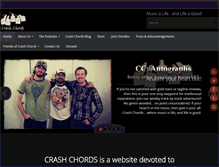 Tablet Screenshot of crashchords.com